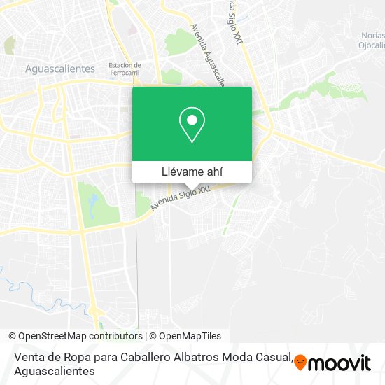 Mapa de Venta de Ropa para Caballero Albatros Moda Casual