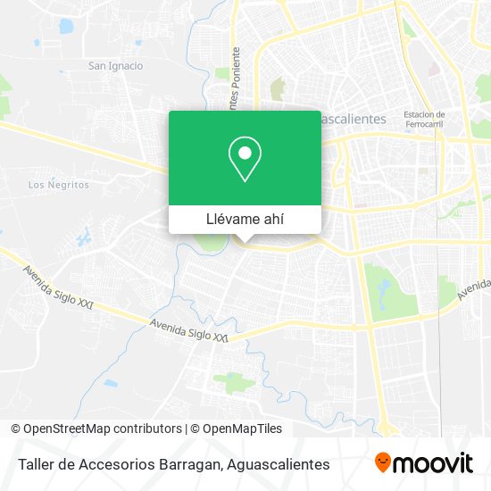 Mapa de Taller de Accesorios Barragan