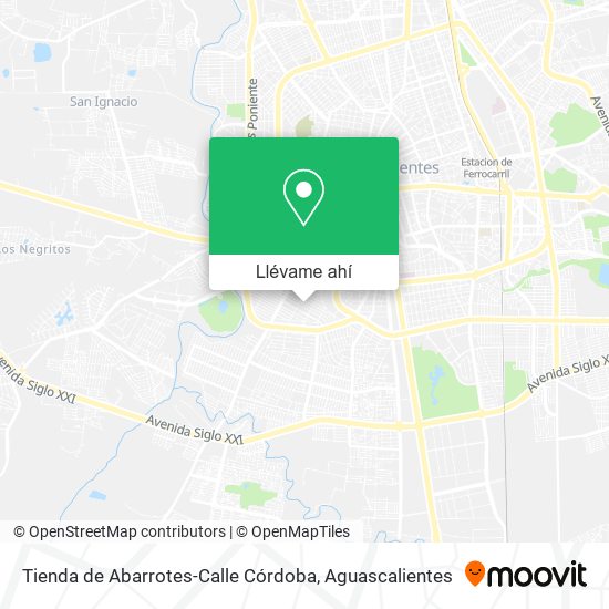Mapa de Tienda de Abarrotes-Calle Córdoba