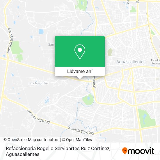 Mapa de Refaccionaria Rogelio Servipartes Ruiz Cortinez