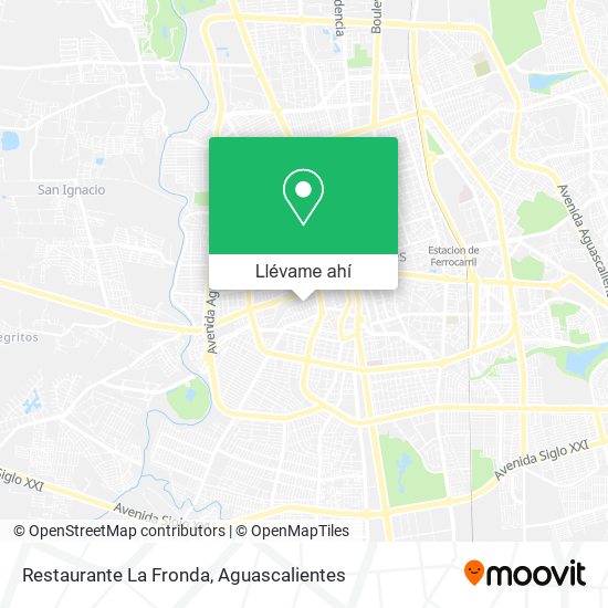 Mapa de Restaurante La Fronda