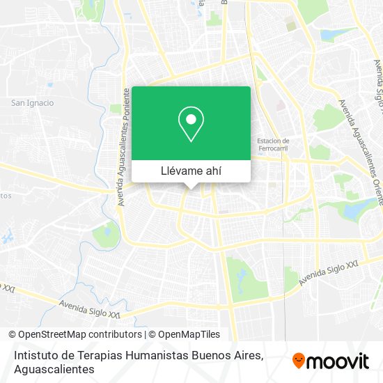 Mapa de Intistuto de Terapias Humanistas Buenos Aires
