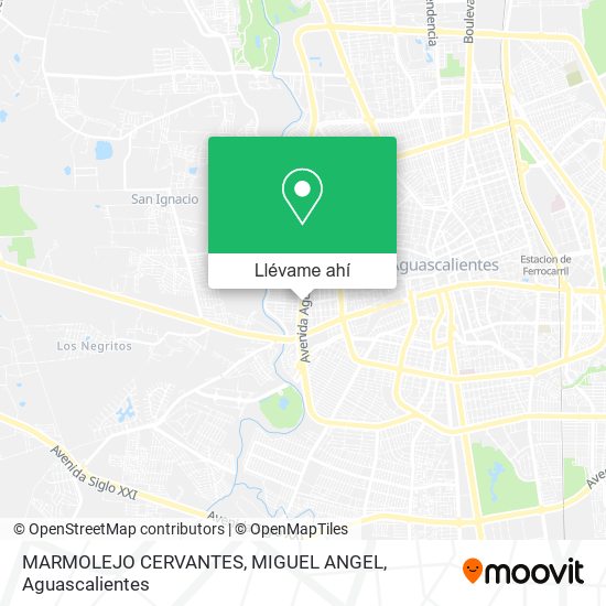 Mapa de MARMOLEJO CERVANTES, MIGUEL ANGEL