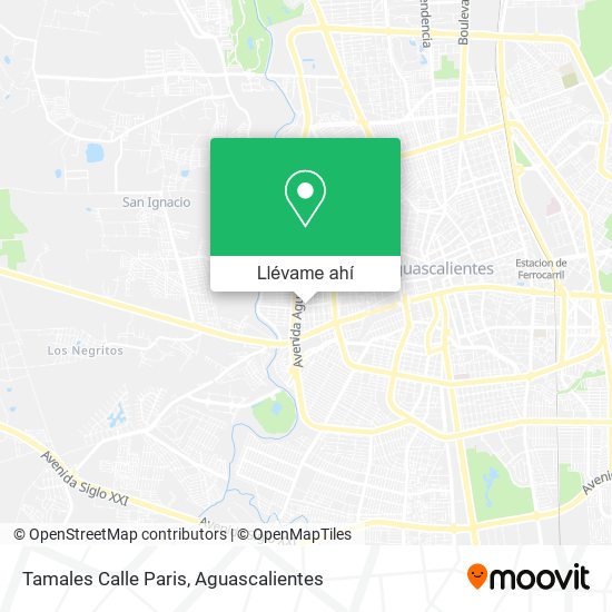 Mapa de Tamales Calle Paris