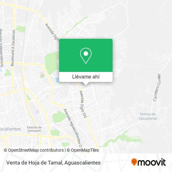 Mapa de Venta de Hoja de Tamal