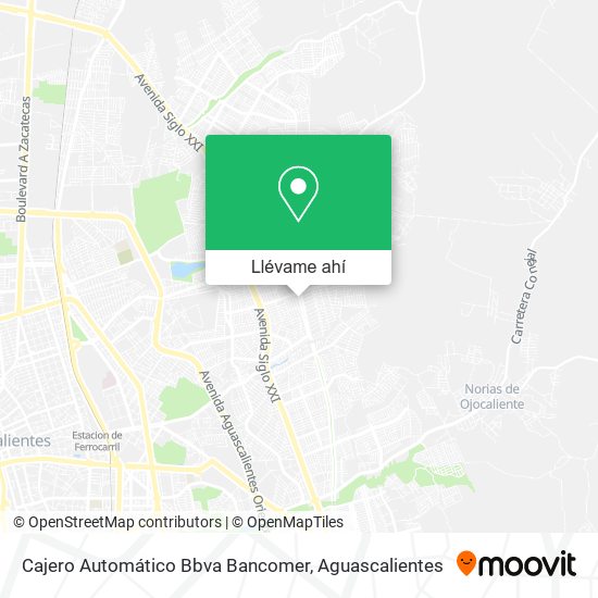 Mapa de Cajero Automático Bbva Bancomer