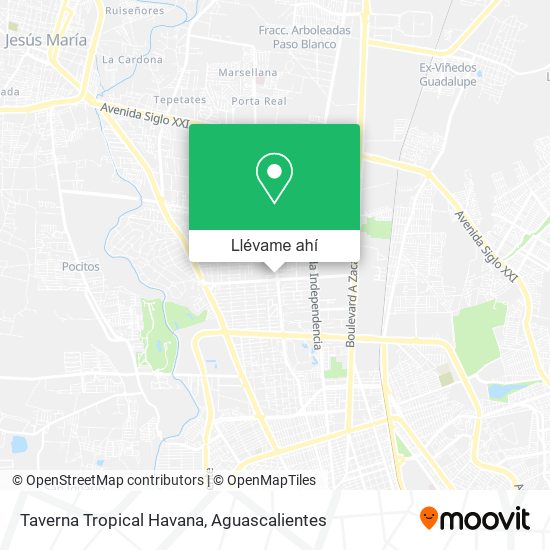 Mapa de Taverna Tropical Havana