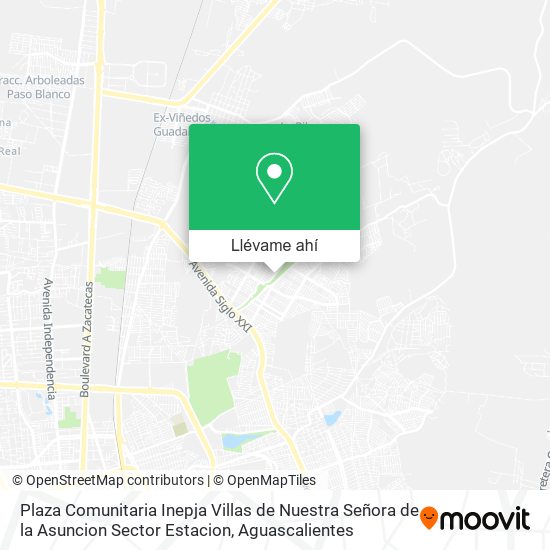 Mapa de Plaza Comunitaria Inepja Villas de Nuestra Señora de la Asuncion Sector Estacion