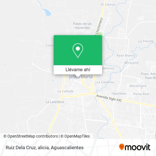 Mapa de Ruiz Dela Cruz, alicia