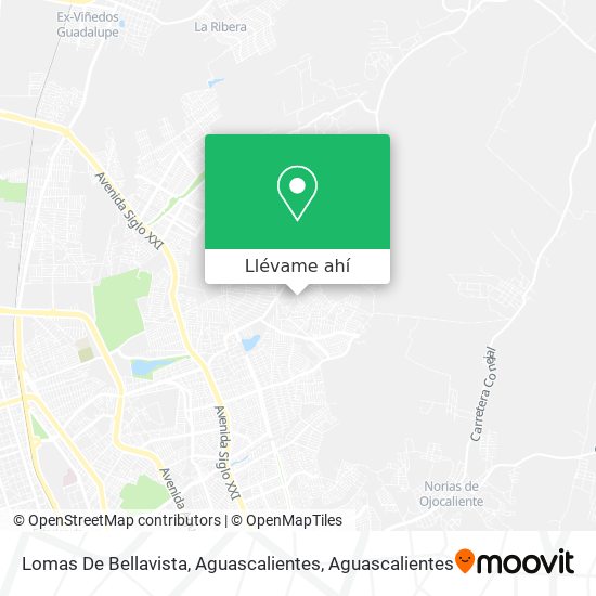 Mapa de Lomas De Bellavista, Aguascalientes