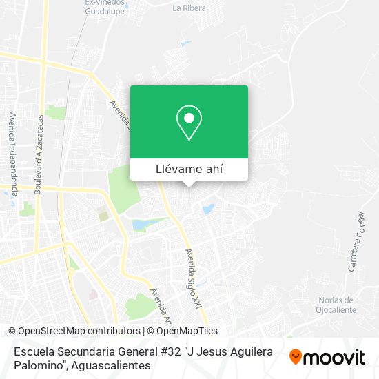 Mapa de Escuela Secundaria General #32 "J  Jesus Aguilera Palomino"