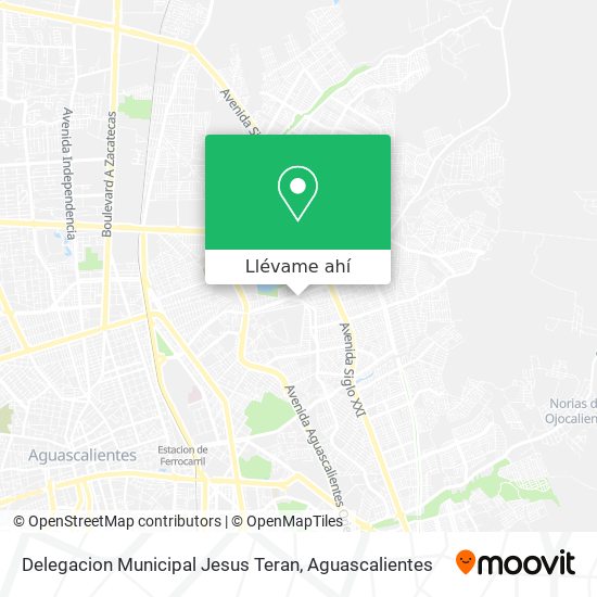 Mapa de Delegacion Municipal Jesus Teran