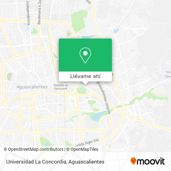 Mapa de Universidad La Concordia