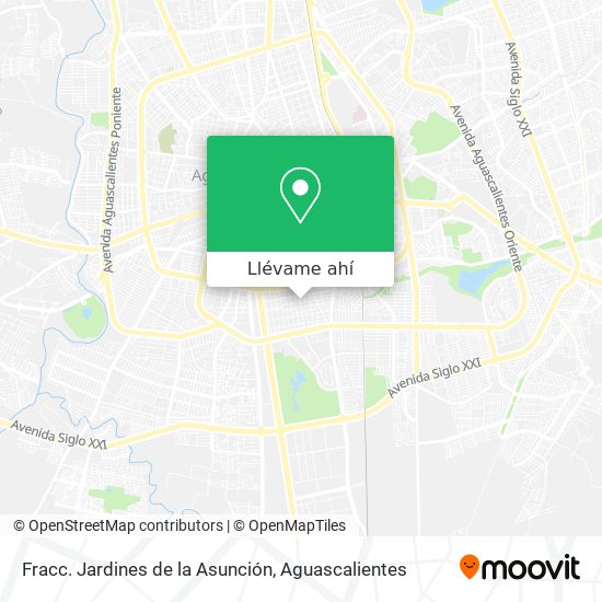 Mapa de Fracc. Jardines de la Asunción