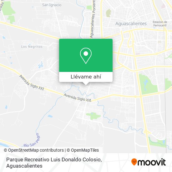 Mapa de Parque Recreativo Luis Donaldo Colosio