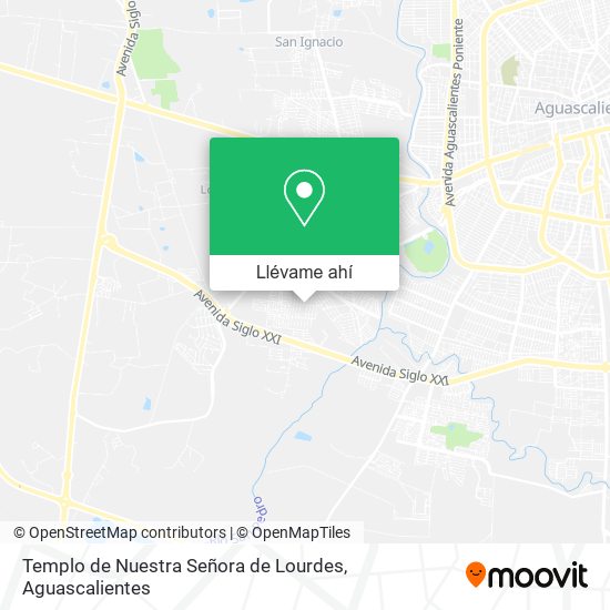 Mapa de Templo de Nuestra Señora de Lourdes