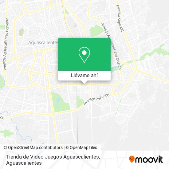 Mapa de Tienda de Video Juegos Aguascalientes