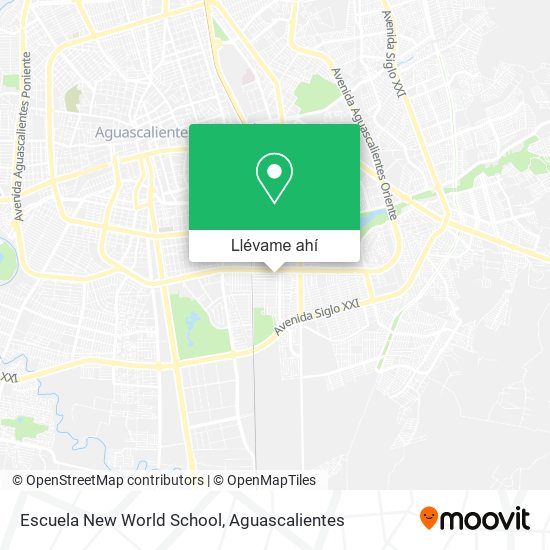 Mapa de Escuela New World School