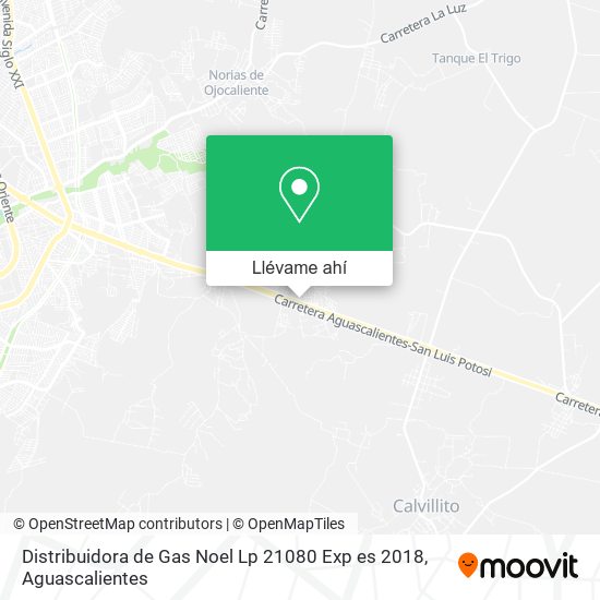 Mapa de Distribuidora de Gas Noel Lp 21080 Exp es 2018