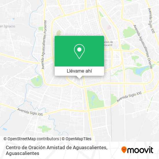 Mapa de Centro de Oración Amistad de Aguascalientes