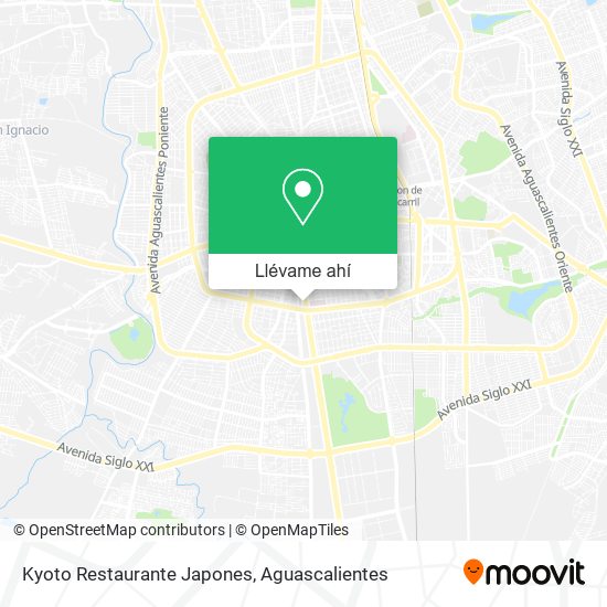 Mapa de Kyoto Restaurante Japones