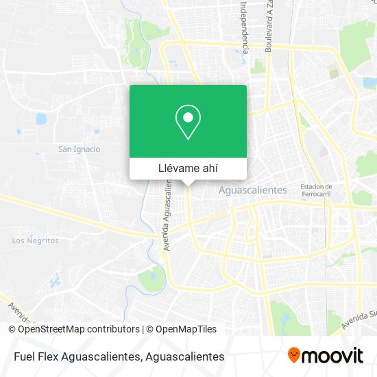 Mapa de Fuel Flex Aguascalientes