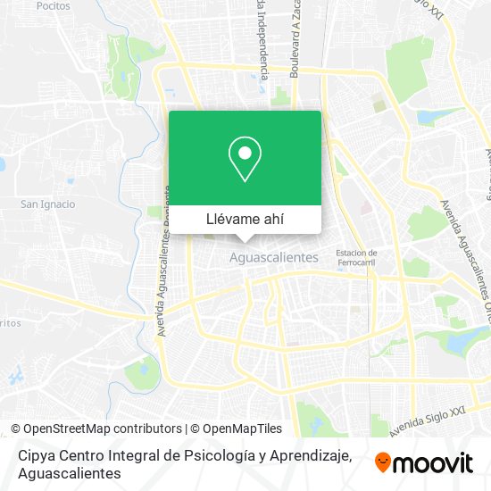 Mapa de Cipya Centro Integral de Psicología y Aprendizaje