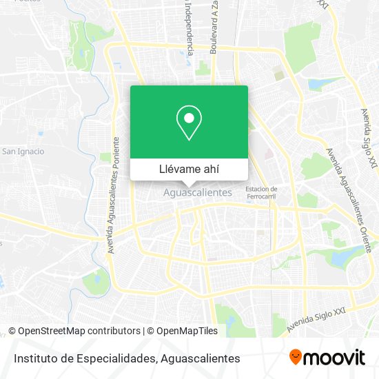 Mapa de Instituto de Especialidades