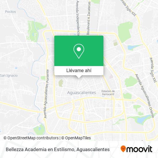 Mapa de Bellezza Academia en Estilismo