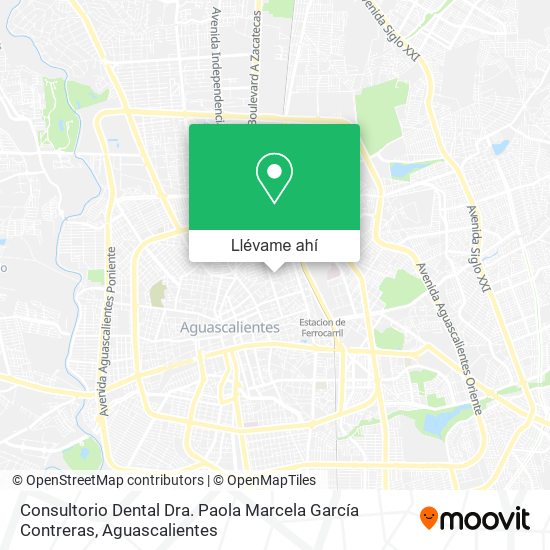 Mapa de Consultorio Dental Dra. Paola Marcela García Contreras