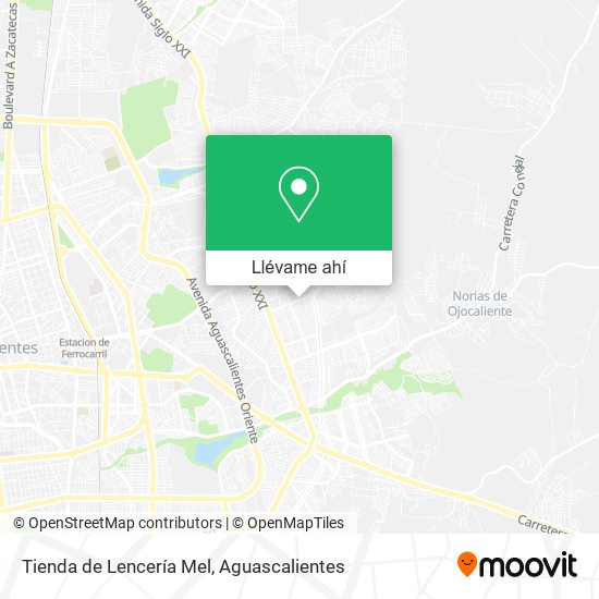 Mapa de Tienda de Lencería Mel