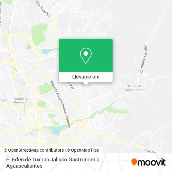 Mapa de El Eden de Tuxpan Jalisco Gastronomía