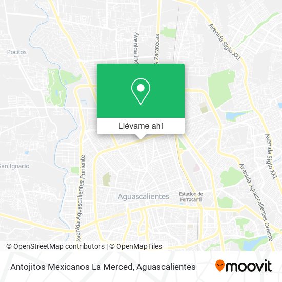 Mapa de Antojitos Mexicanos La Merced