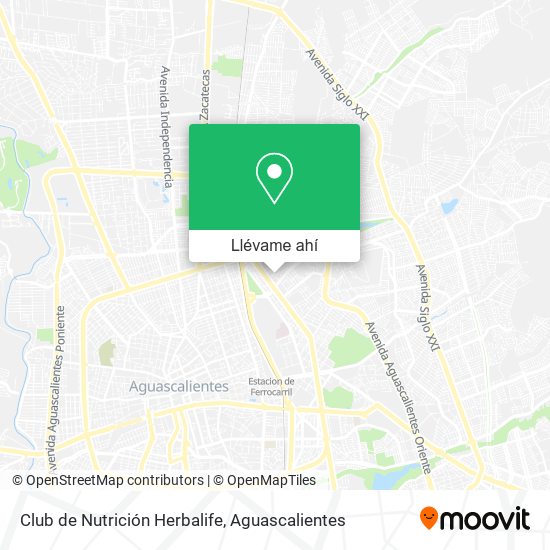 Mapa de Club de Nutrición Herbalife