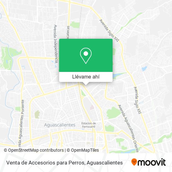 Mapa de Venta de Accesorios para Perros