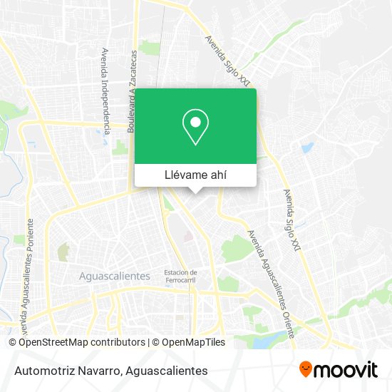 Mapa de Automotriz Navarro