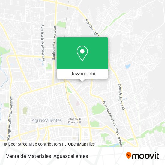 Mapa de Venta de Materiales