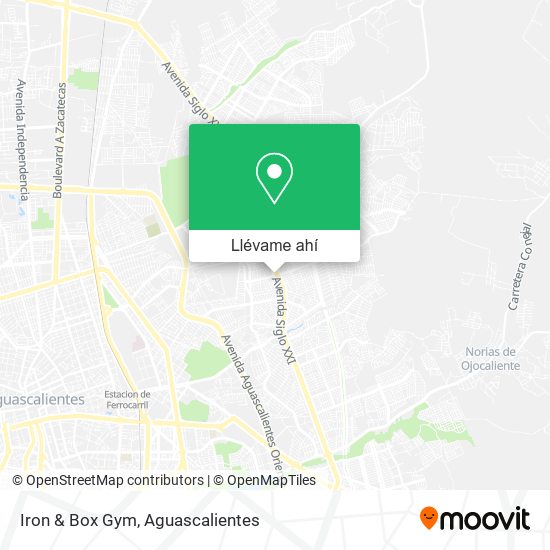 Mapa de Iron & Box Gym