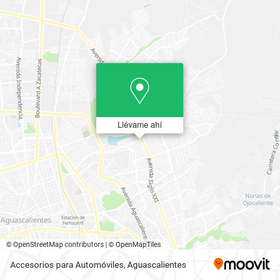 Mapa de Accesorios para Automóviles