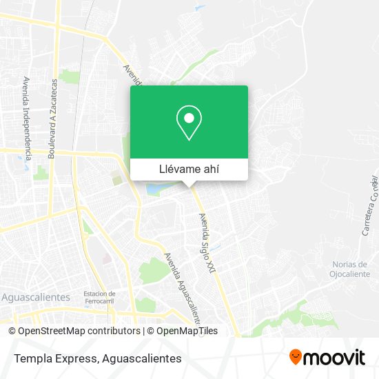 Mapa de Templa Express