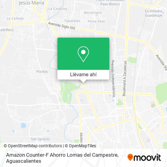 Mapa de Amazon Counter-F Ahorro Lomas del Campestre