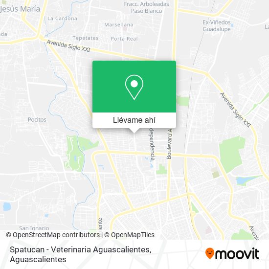 Mapa de Spatucan - Veterinaria Aguascalientes