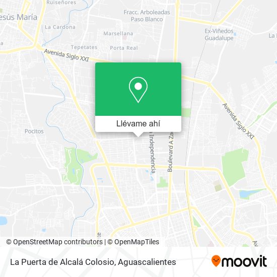 Mapa de La Puerta de Alcalá Colosio