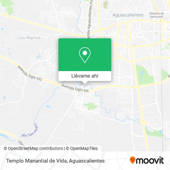 Mapa de Templo Manantial de Vida