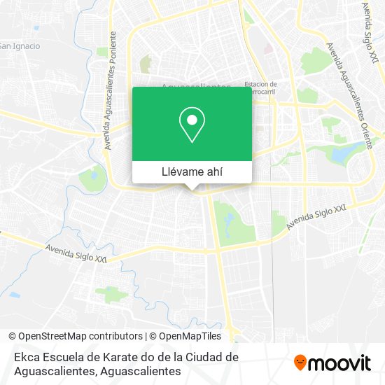 Mapa de Ekca Escuela de Karate do de la Ciudad de Aguascalientes