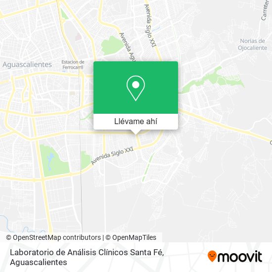 Mapa de Laboratorio de Análisis Clínicos Santa Fé