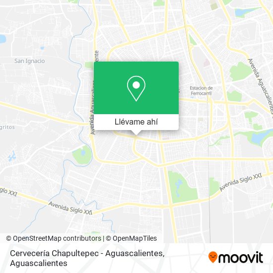 Mapa de Cervecería Chapultepec - Aguascalientes