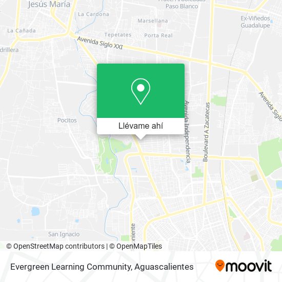 Mapa de Evergreen Learning Community