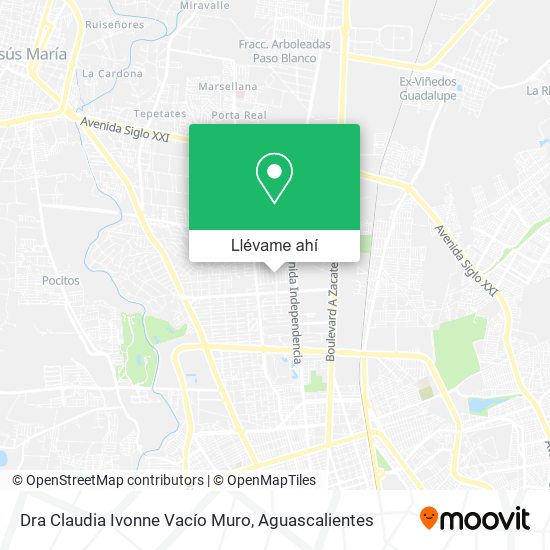 Mapa de Dra Claudia Ivonne Vacío Muro