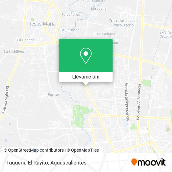 Mapa de Taquería El Rayito